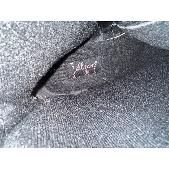 Jellypop Ankle Boots Dorothy Black Heeled Braided & Studded Straps Western 11 - Picture 7 of 8